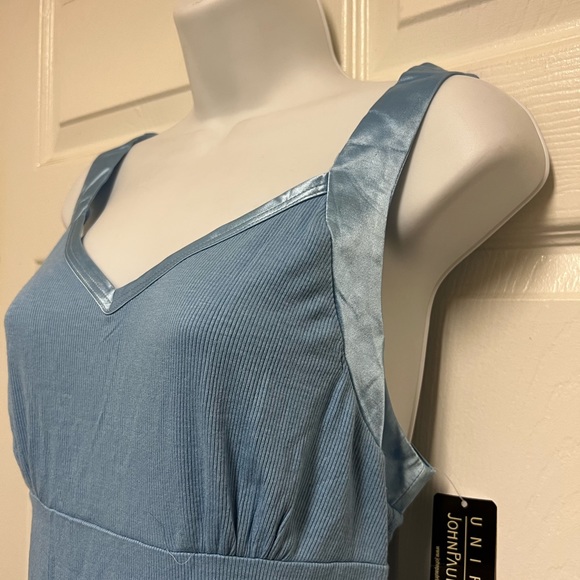 Uniform By John Paul Richard Blue Ribbed Tank - Picture 5 of 9